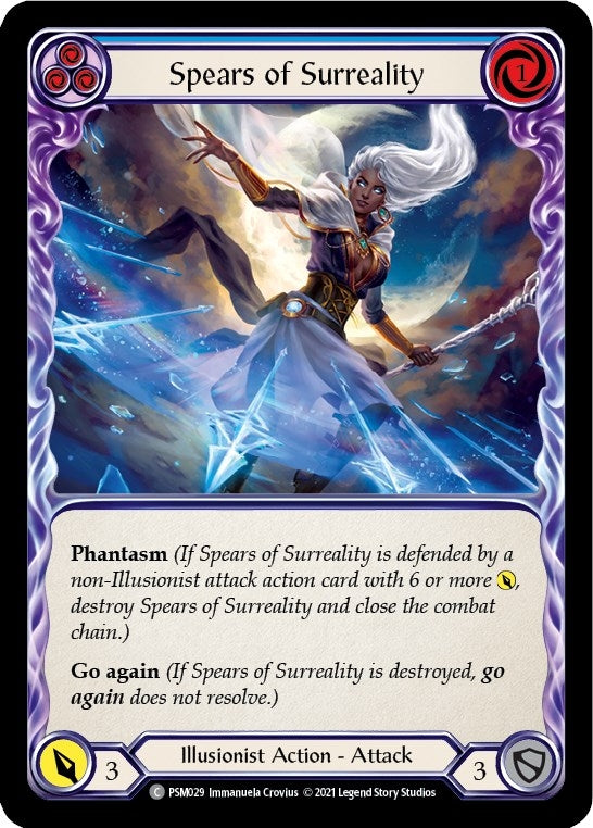 Image for Spears of Surreality (Blue) (PSM029) (Blitz Deck: Monarch - Prism) - Flesh and Blood TCG