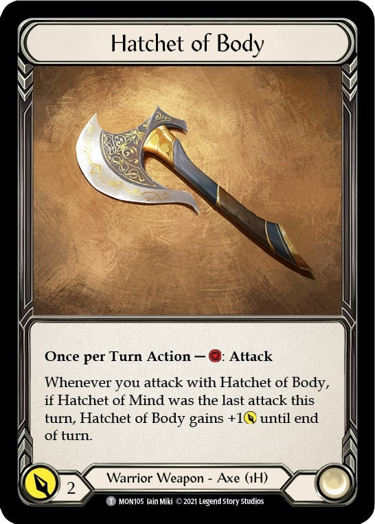 Image for Hatchet of Body // Spectral Shield (MON105 // MON104) (Monarch) - Flesh and Blood TCG