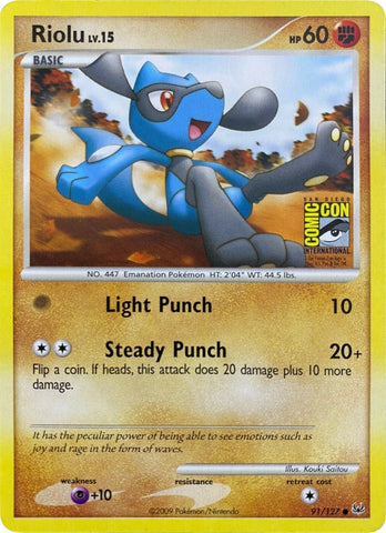 Riolu - 91/127 (SDCC 2009) (091/127) (Miscellaneous Cards & Products)