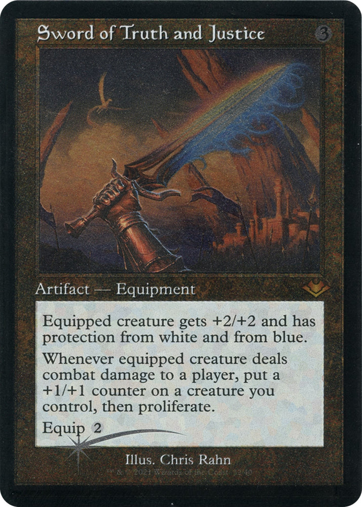 Image for Sword of Truth and Justice (Retro Frame) (Foil Etched) (32) [Modern Horizons]