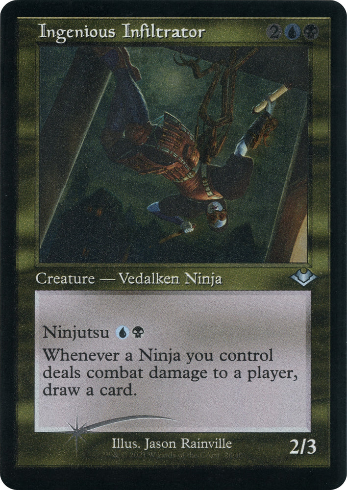 Image for Ingenious Infiltrator (Retro Frame) (Foil Etched) (28) [Modern Horizons]