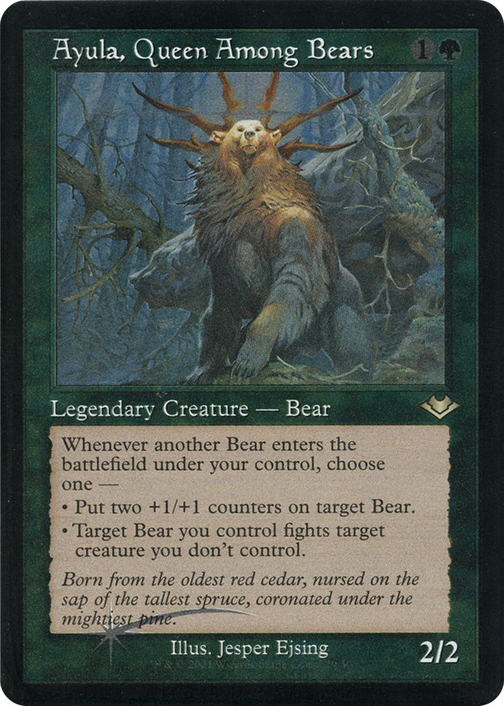 Image for Ayula, Queen Among Bears (Retro Frame) (Foil Etched) (19) [Modern Horizons]