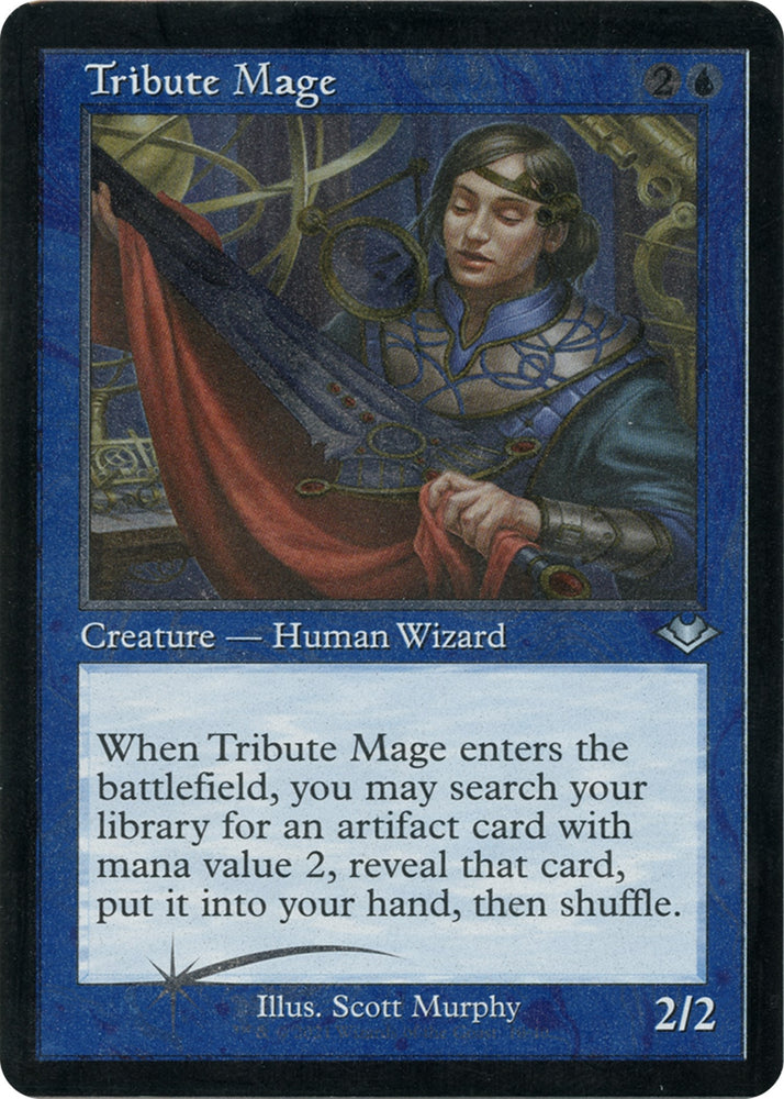 Image for Tribute Mage (Retro Frame) (Foil Etched) (10) [Modern Horizons]