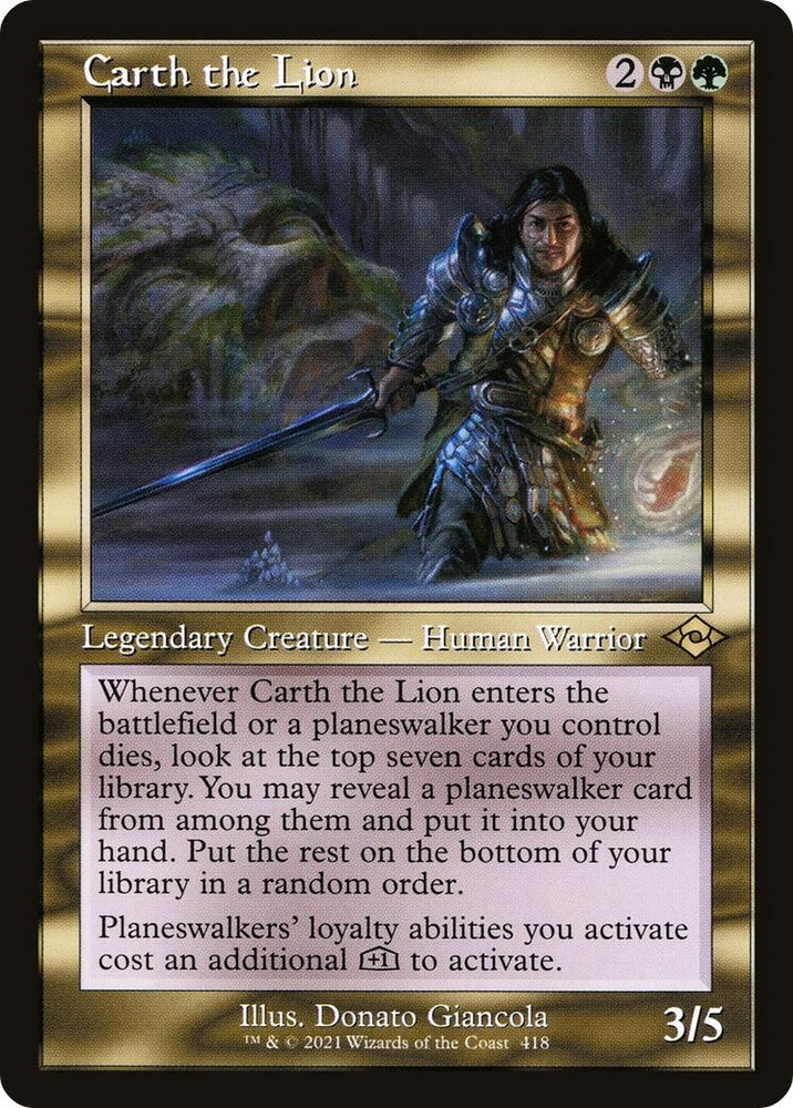 Image for Carth the Lion (Retro Frame) (418) [Modern Horizons 2]