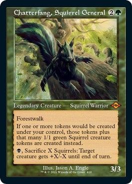 Image for Chatterfang, Squirrel General (Retro Frame) (Foil Etched) (410) [Modern Horizons 2]