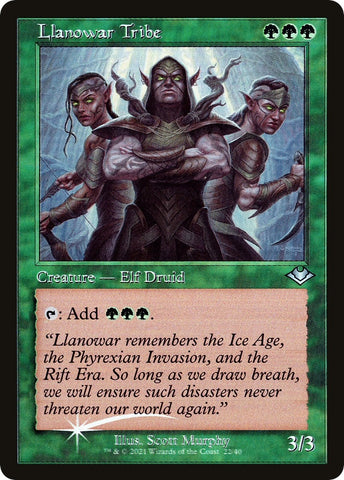 Image for Llanowar Tribe (Retro Frame) (22) [Modern Horizons]