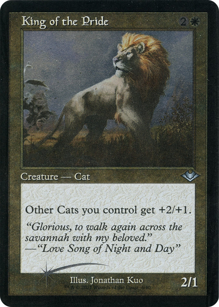 Image for King of the Pride (Retro Frame) (Foil Etched) (4) [Modern Horizons]
