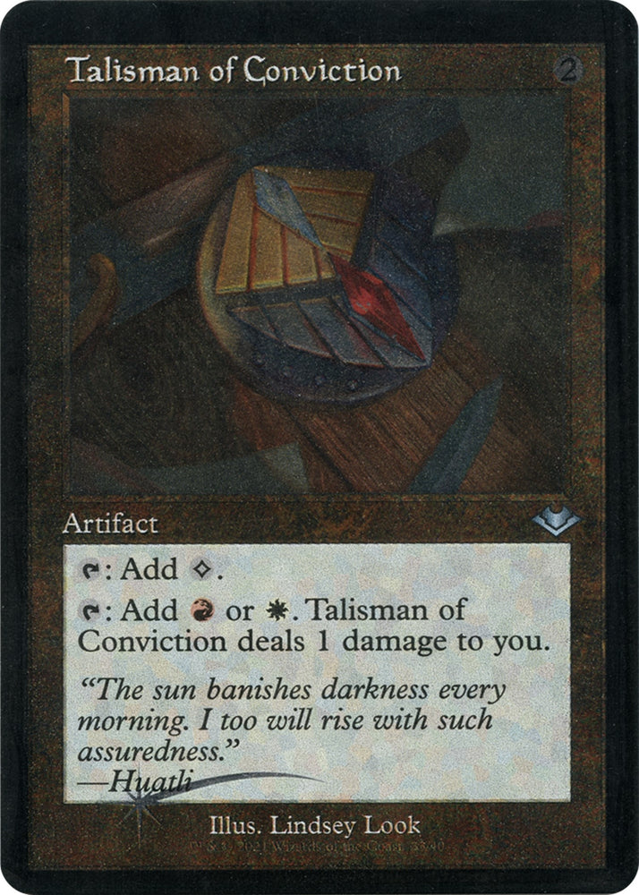 Image for Talisman of Conviction (Retro Frame) (Foil Etched) (33) [Modern Horizons]