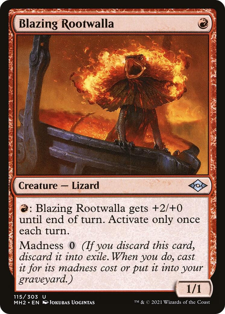 Image for Blazing Rootwalla (115) [Modern Horizons 2]