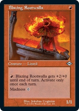 Image for Blazing Rootwalla (Retro Frame) (Foil Etched) (404) [Modern Horizons 2]