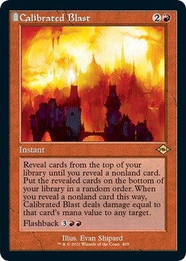 Image for Calibrated Blast (Retro Frame) (Foil Etched) (405) [Modern Horizons 2]