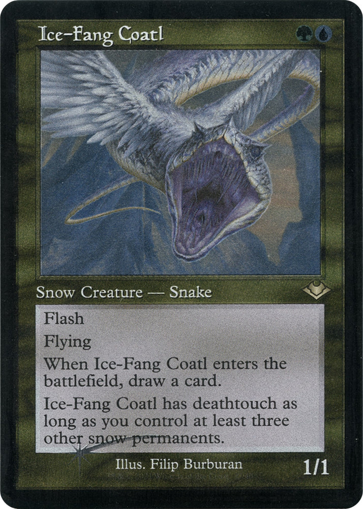 Image for Ice-Fang Coatl (Retro Frame) (Foil Etched) (27) [Modern Horizons]