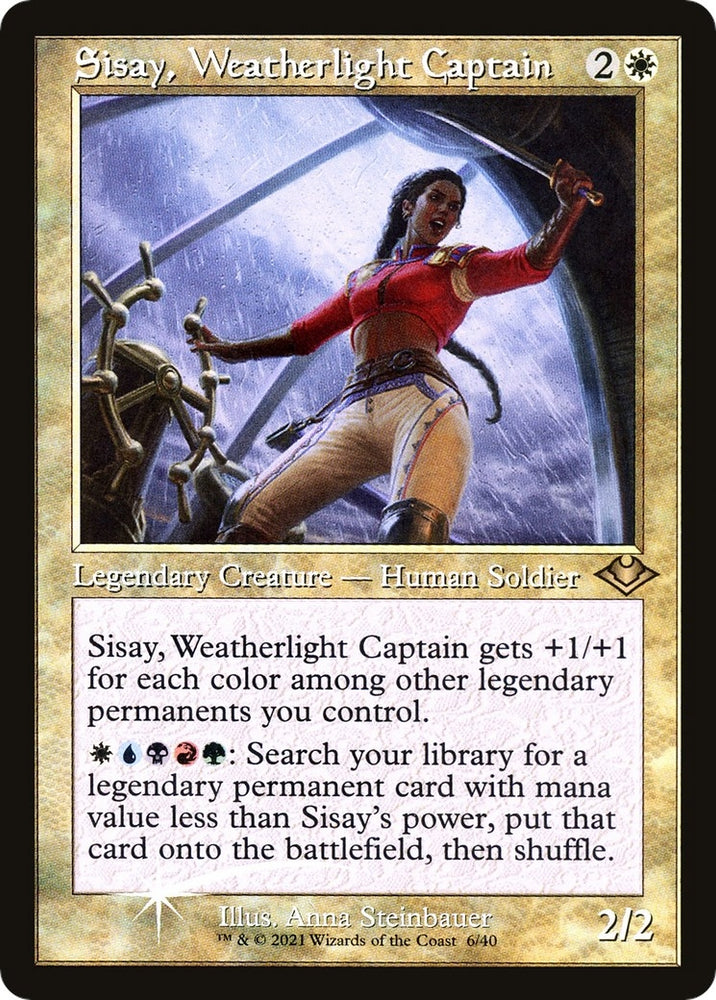 Image for Sisay, Weatherlight Captain (Retro Frame) (6) [Modern Horizons]