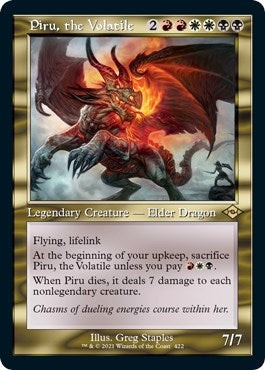 Image for Piru, the Volatile (Retro Frame) (Foil Etched) (422) [Modern Horizons 2]