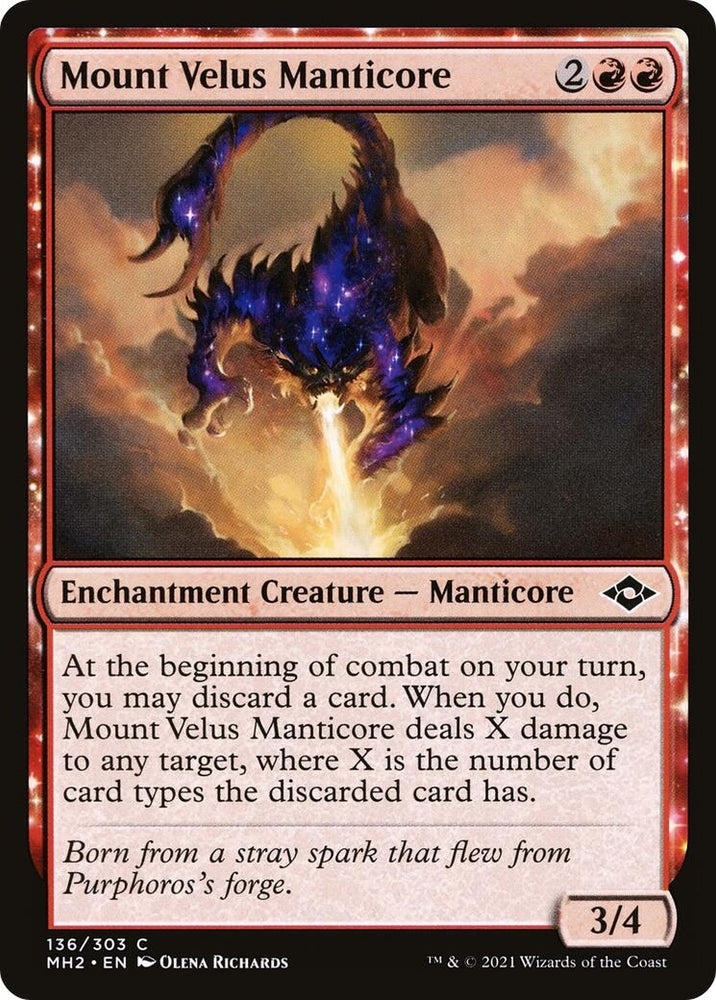 Image for Mount Velus Manticore (136) [Modern Horizons 2]