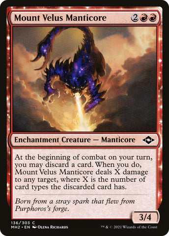 Image for Mount Velus Manticore (136) [Modern Horizons 2]