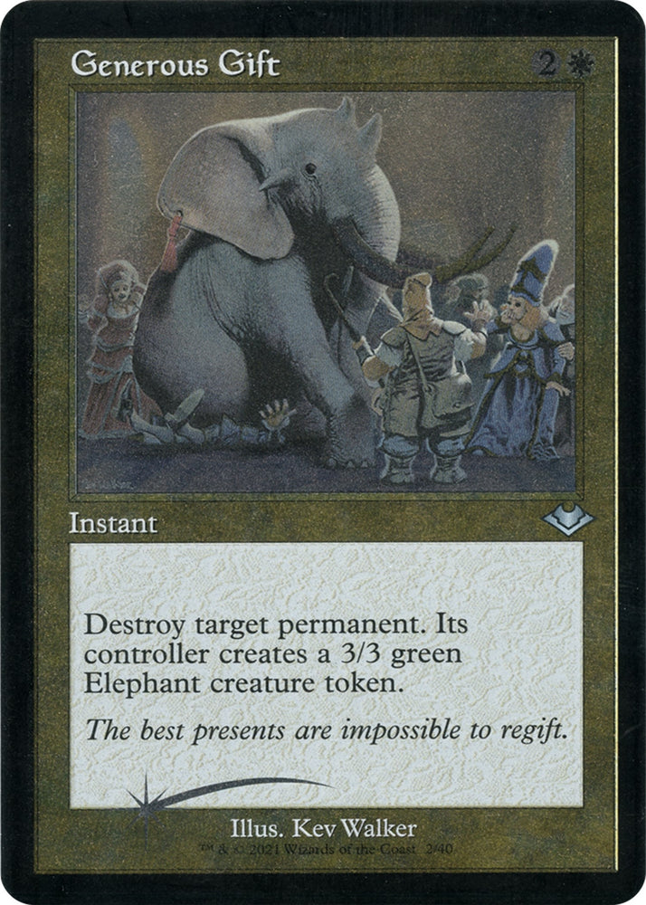 Image for Generous Gift (Retro Frame) (Foil Etched) (2) [Modern Horizons]