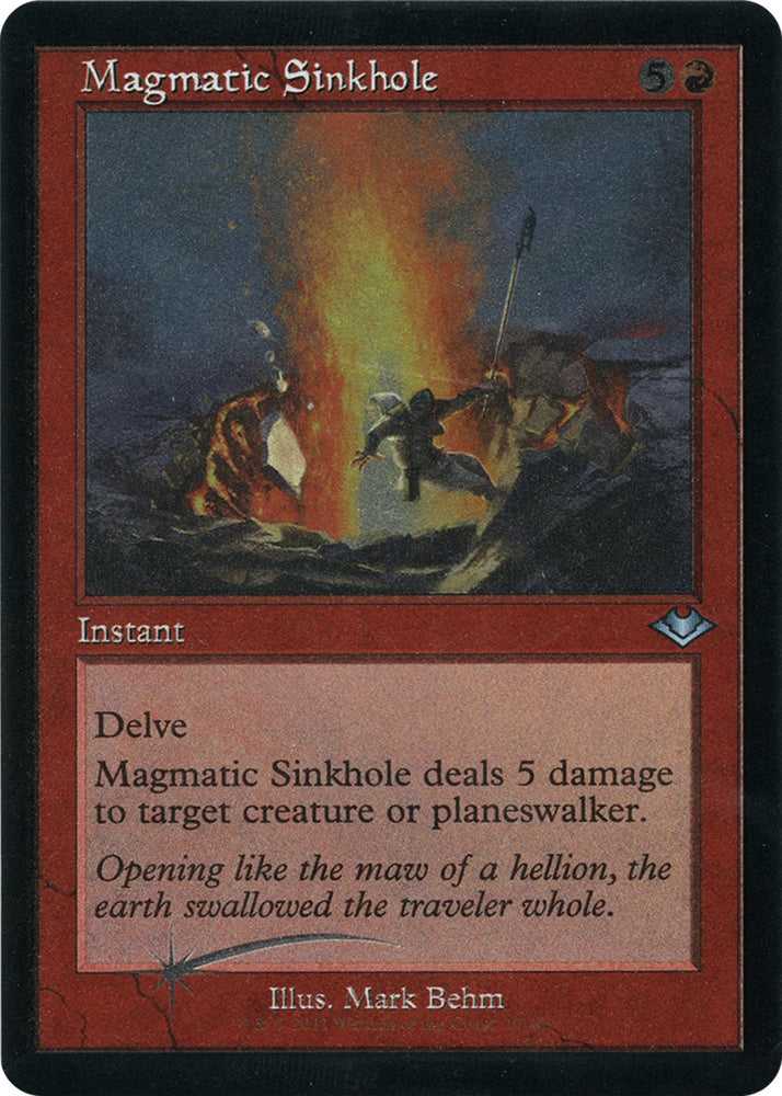 Image for Magmatic Sinkhole (Retro Frame) (Foil Etched) (17) [Modern Horizons]