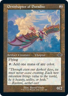 Image for Ornithopter of Paradise (Retro Frame) (Foil Etched) (430) [Modern Horizons 2]