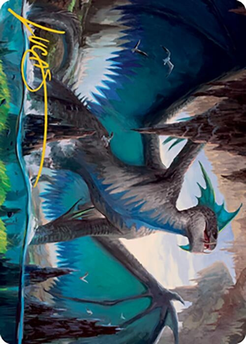 Image for Murktide Regent Art Card (Gold-Stamped Signature) (20) [Art Series: Modern Horizons 2]