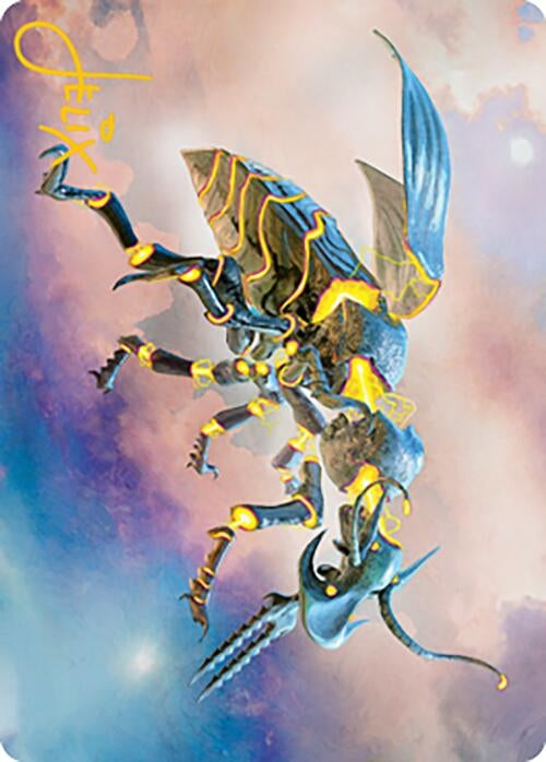 Image for Zabaz, the Glimmerwasp Art Card (Gold-Stamped Signature) (65) [Art Series: Modern Horizons 2]