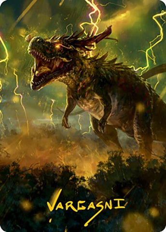 Image for Thrasta, Tempest's Roar Art Card (42/81) (Gold-Stamped Signature) (42) [Art Series: Modern Horizons 2]