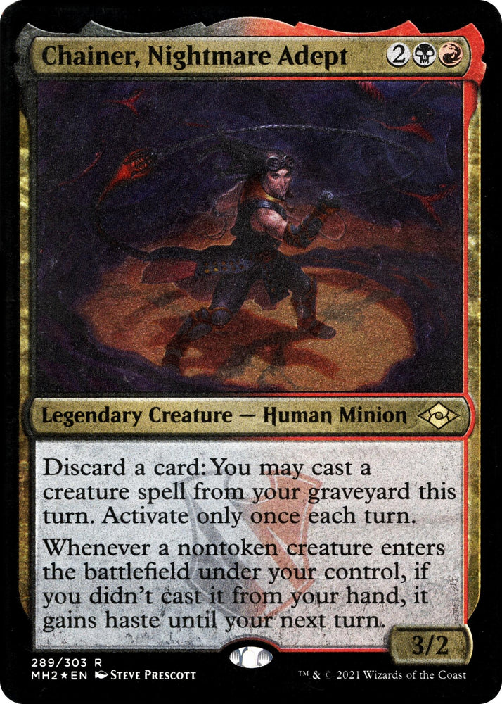 Image for Chainer, Nightmare Adept (Foil Etched) (289) [Modern Horizons 2]
