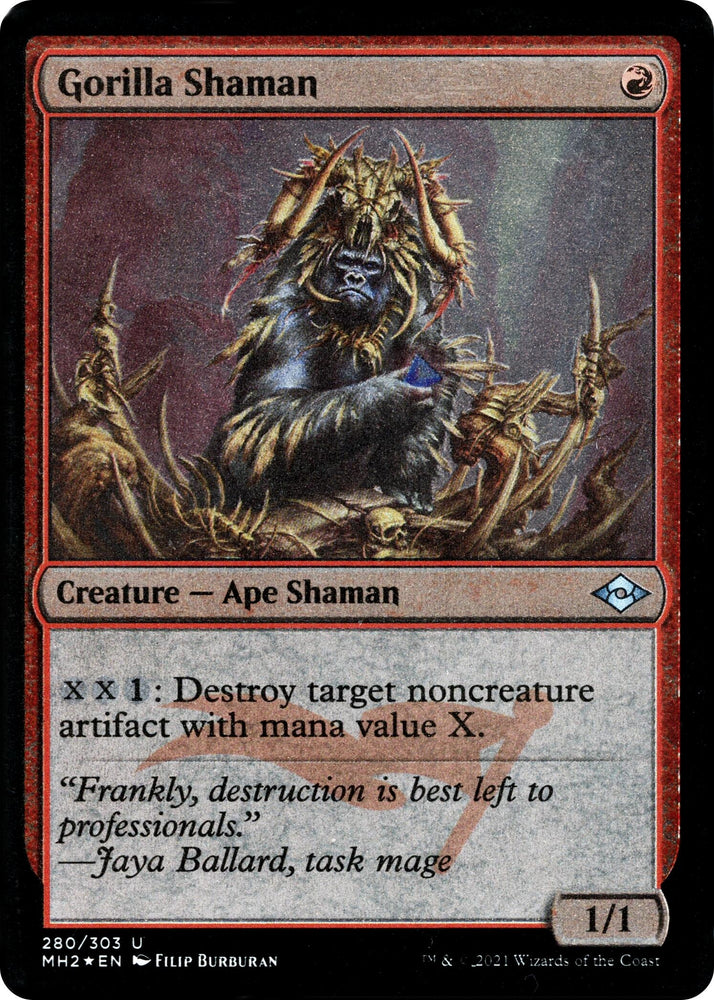 Image for Gorilla Shaman (Foil Etched) (280) [Modern Horizons 2]