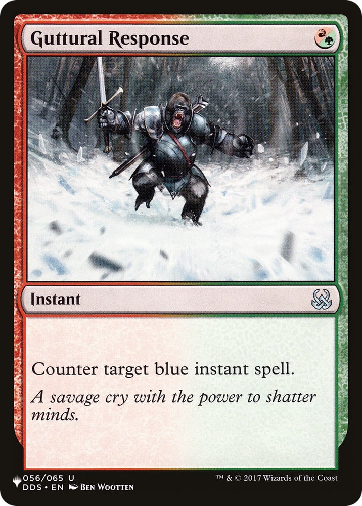 Image for Guttural Response (56) [The List Reprints]