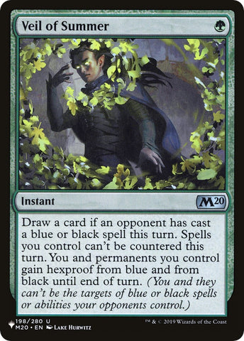 Image for Veil of Summer (198/280) - Magic: The Gathering