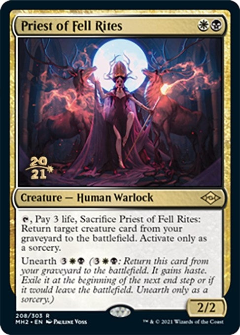 Image for Priest of Fell Rites (208) [Prerelease Cards]