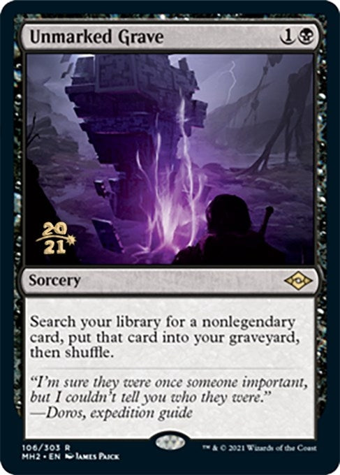 Image for Unmarked Grave (106) [Prerelease Cards]