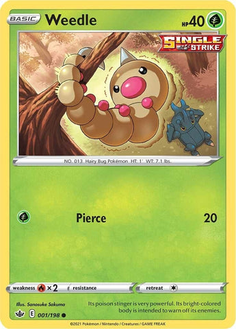Image for Weedle (001/198) - Pokemon