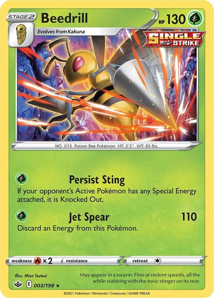 Image for Beedrill (003/198) [SWSH06: Chilling Reign]