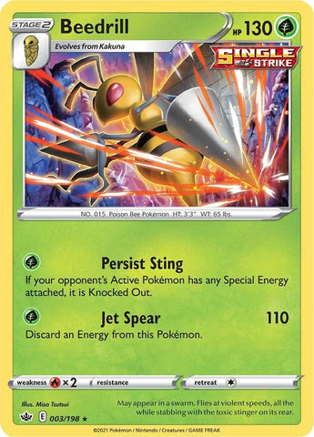 Image for Beedrill (003/198) [SWSH06: Chilling Reign]