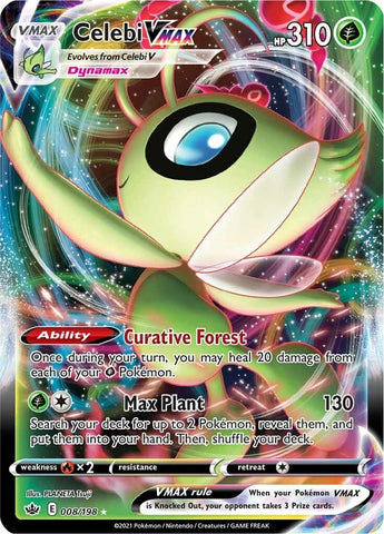 Image for Celebi VMAX (008/198) [SWSH06: Chilling Reign]