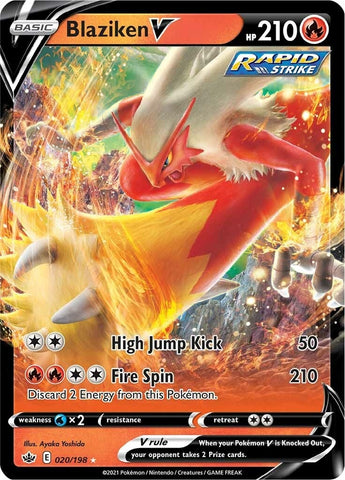 Image for Blaziken V (020/198) [SWSH06: Chilling Reign]