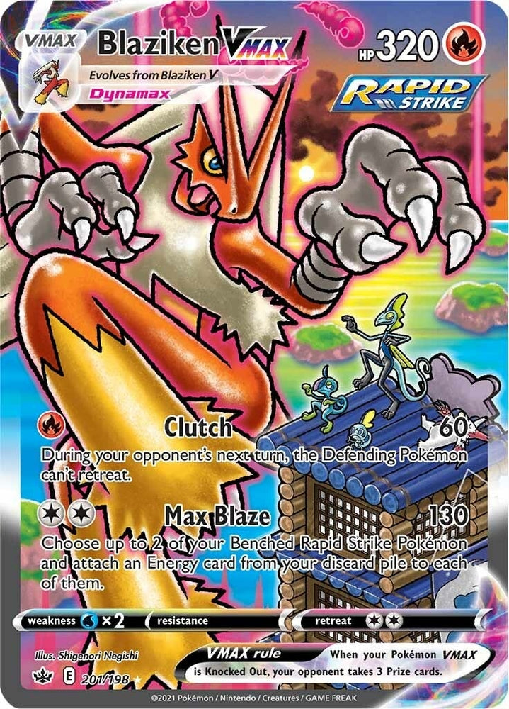 Image for Blaziken VMAX (Alternate Art Secret) (201/198) [SWSH06: Chilling Reign]