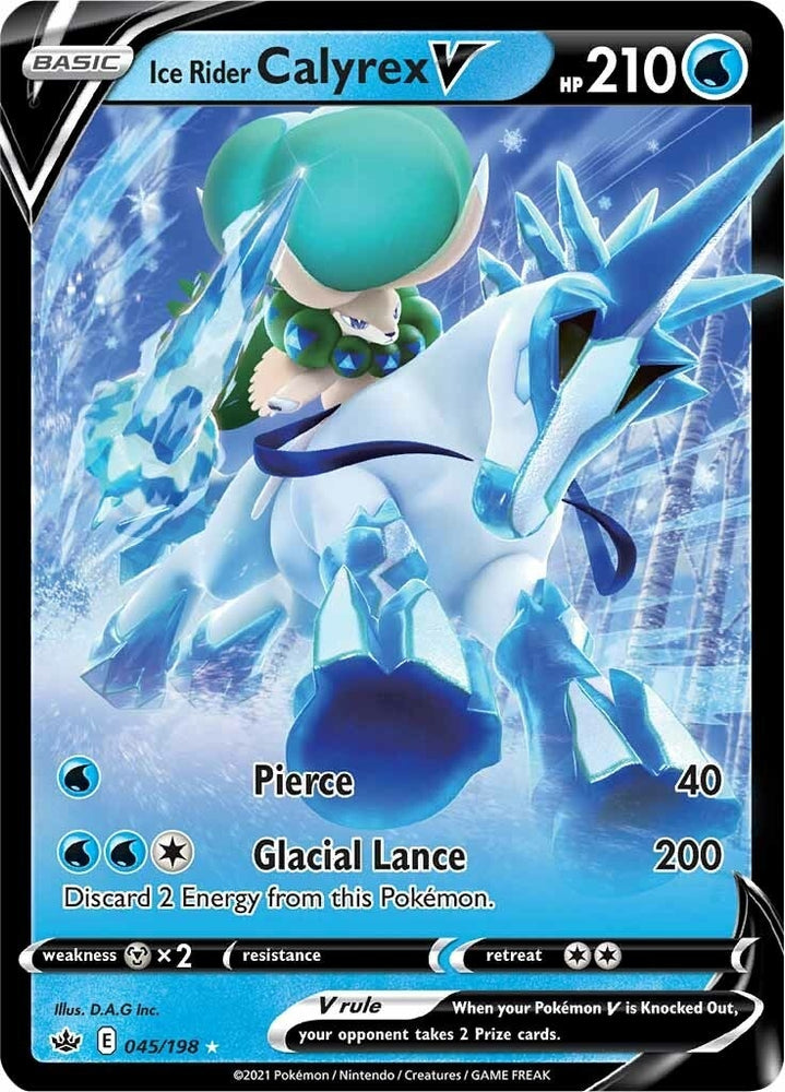 Image for Ice Rider Calyrex V (045/198) [SWSH06: Chilling Reign]