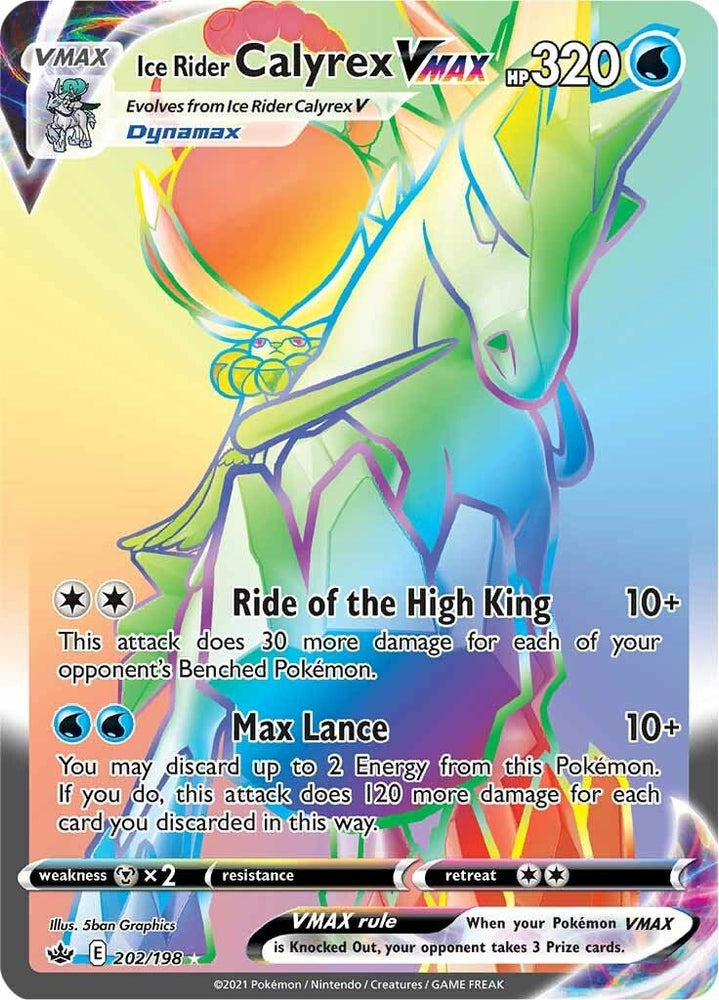 Image for Ice Rider Calyrex VMAX (Secret) (202/198) [SWSH06: Chilling Reign]