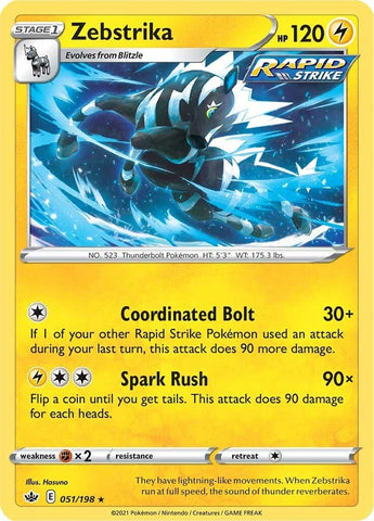 Image for Zebstrika (051/198) - Pokemon