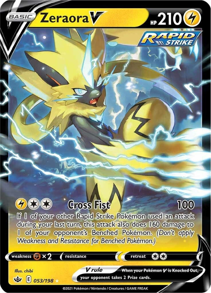 Image for Zeraora V (053/198) [SWSH06: Chilling Reign]