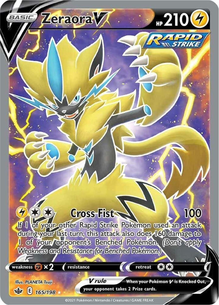 Image for Zeraora V (Full Art) (165/198) [SWSH06: Chilling Reign]