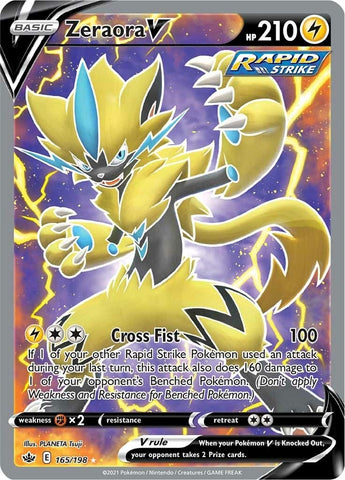 Image for Zeraora V (Full Art) (165/198) [SWSH06: Chilling Reign]