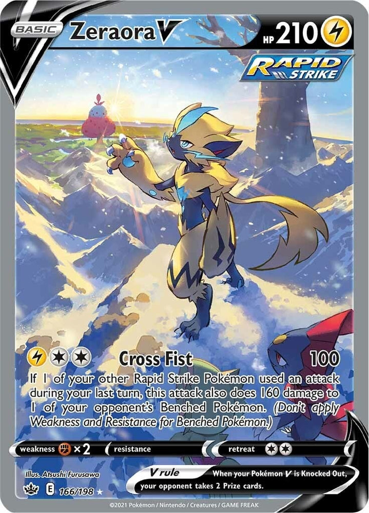 Image for Zeraora V (Alternate Full Art) (166/198) [SWSH06: Chilling Reign]