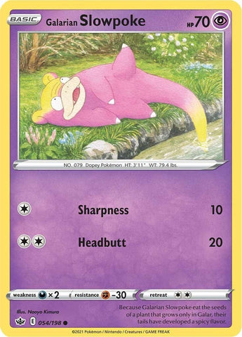 Image for Galarian Slowpoke (054/198) [SWSH06: Chilling Reign]