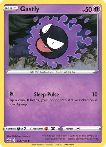 Image for Gastly (055/198) [SWSH06: Chilling Reign]