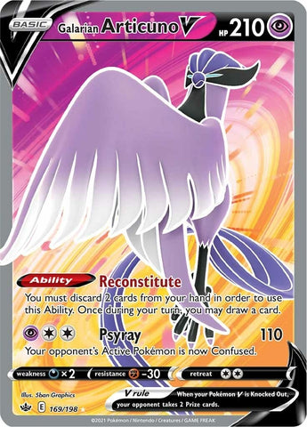 Image for Galarian Articuno V (Full Art) (169/198) [SWSH06: Chilling Reign]