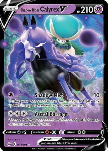 Image for Shadow Rider Calyrex V (074/198) - Pokemon