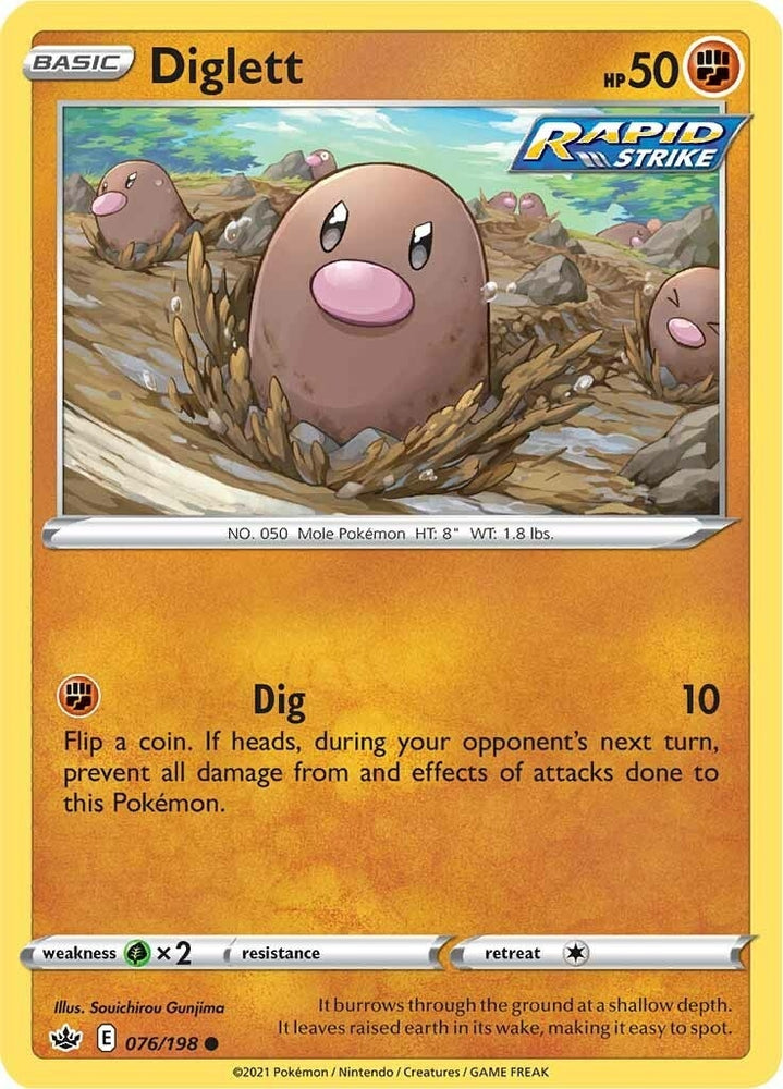 Image for Diglett (076/198) [SWSH06: Chilling Reign]